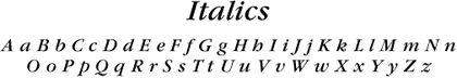 design-italics