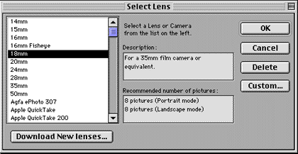 Choose a Lens