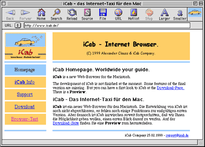 iCab Screenshot